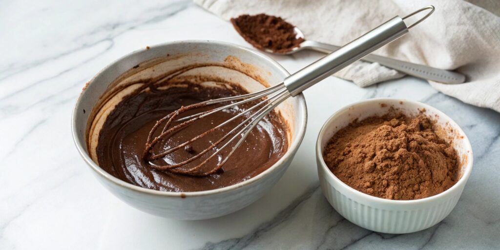 A comparison of cocoa powder and melted chocolate for making the perfect brownies.